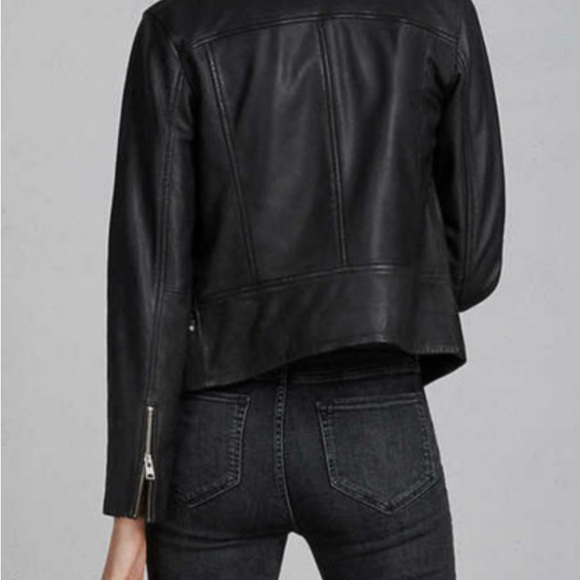 AllSaints bales biker leather jacket - Picture 2 of 4